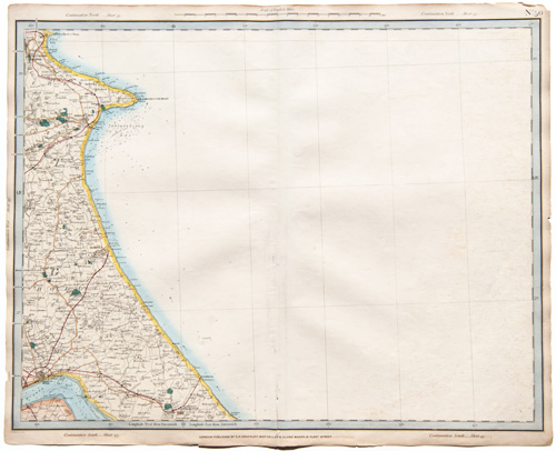 antique map of England, Wales and Scotland Railways and Stations Cruchley 1862